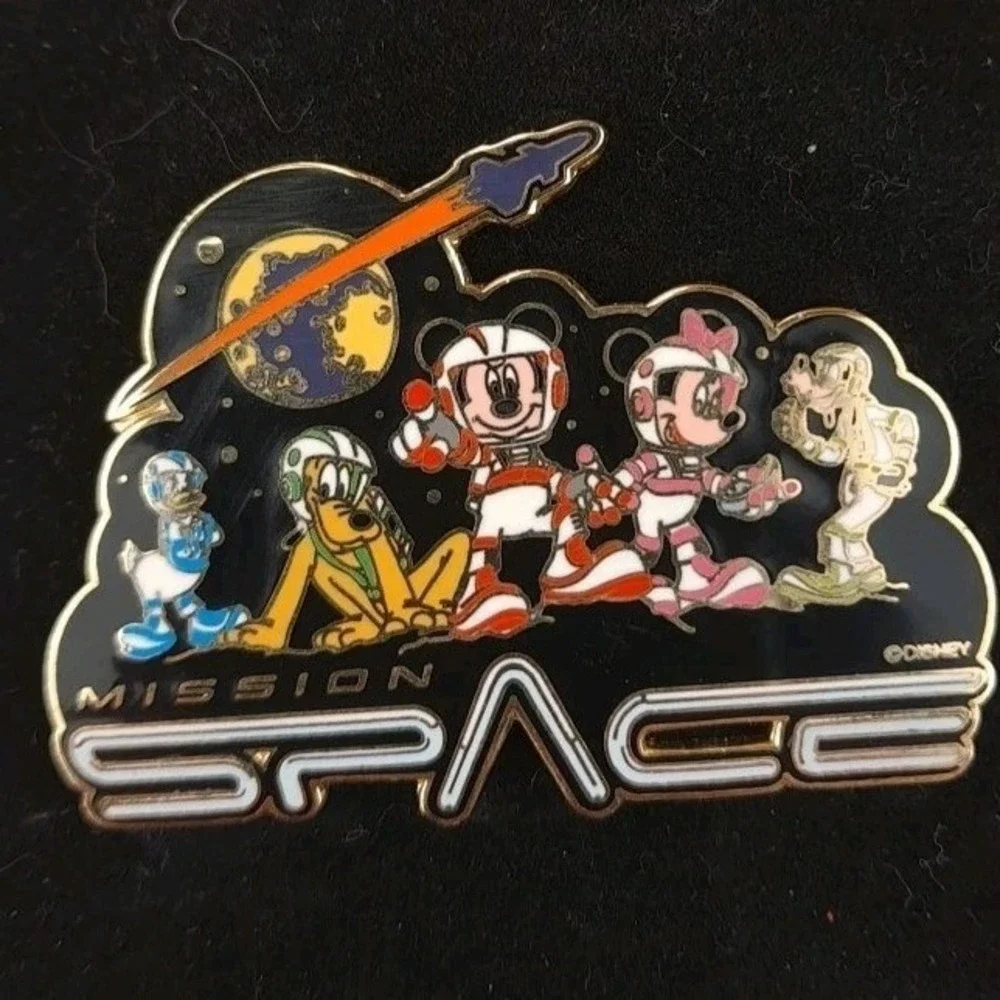 Disney Pin Mission Space Fabulous 5 Mickey Minnie Donald Pluto Goofy 2003 Tradin